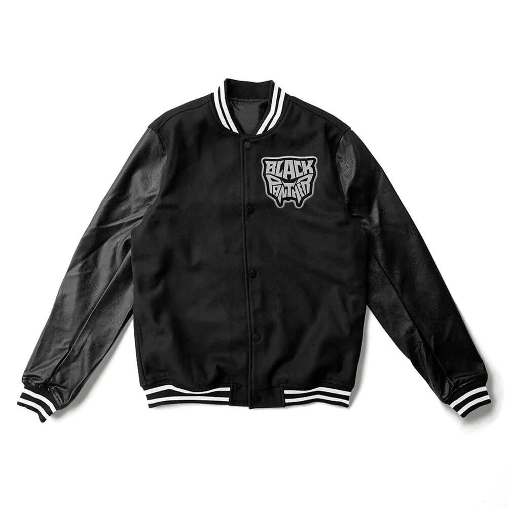 Black Panther Wool Varsity Jacket