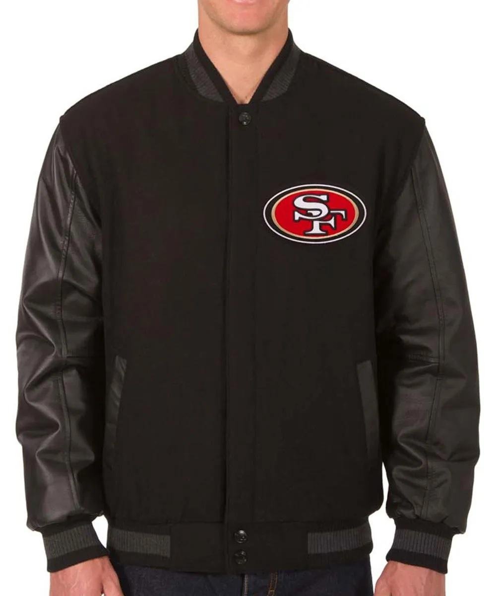 Men’s San Francisco Reversible 49ers Varsity Jacket