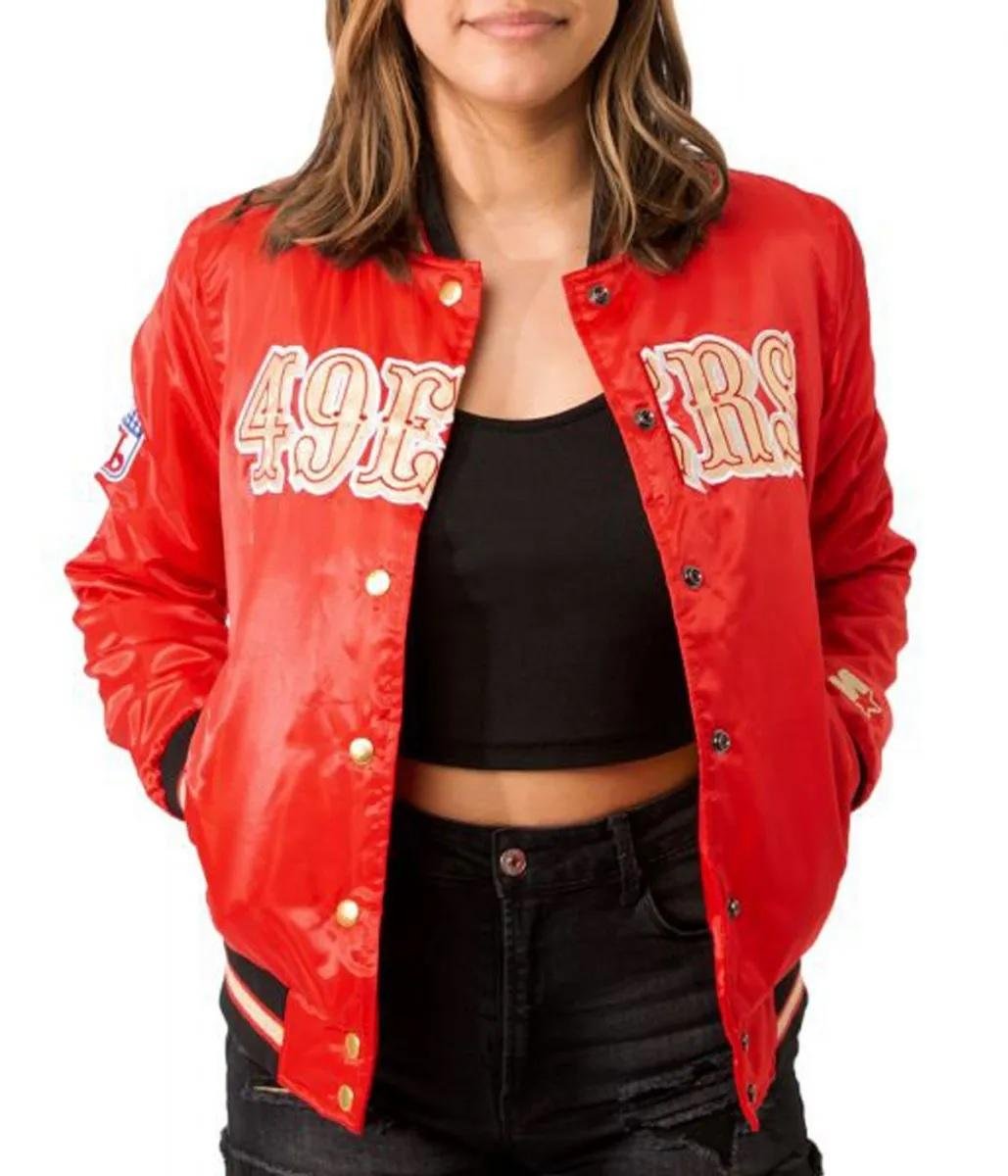 Women’s Starter Sf 49ers Satin Jacket