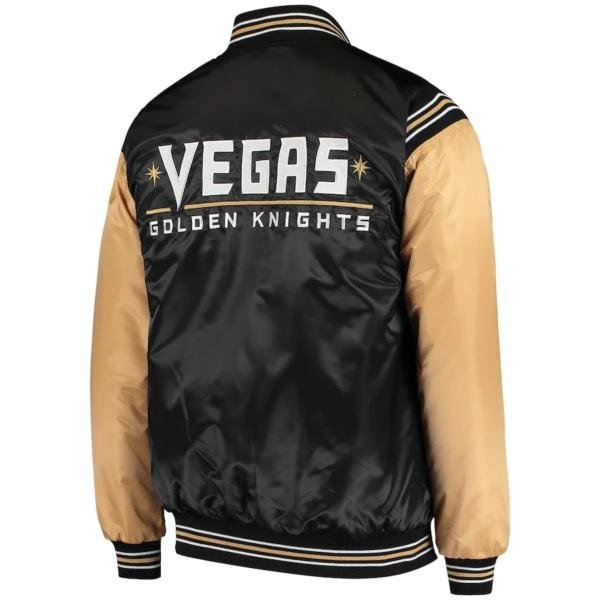 Vegas Golden Knights Enforcer Satin Varsity Jacket