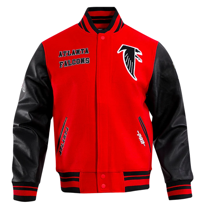 Atlanta Falcons Retro Classic Rib Wool Varsity Jacket