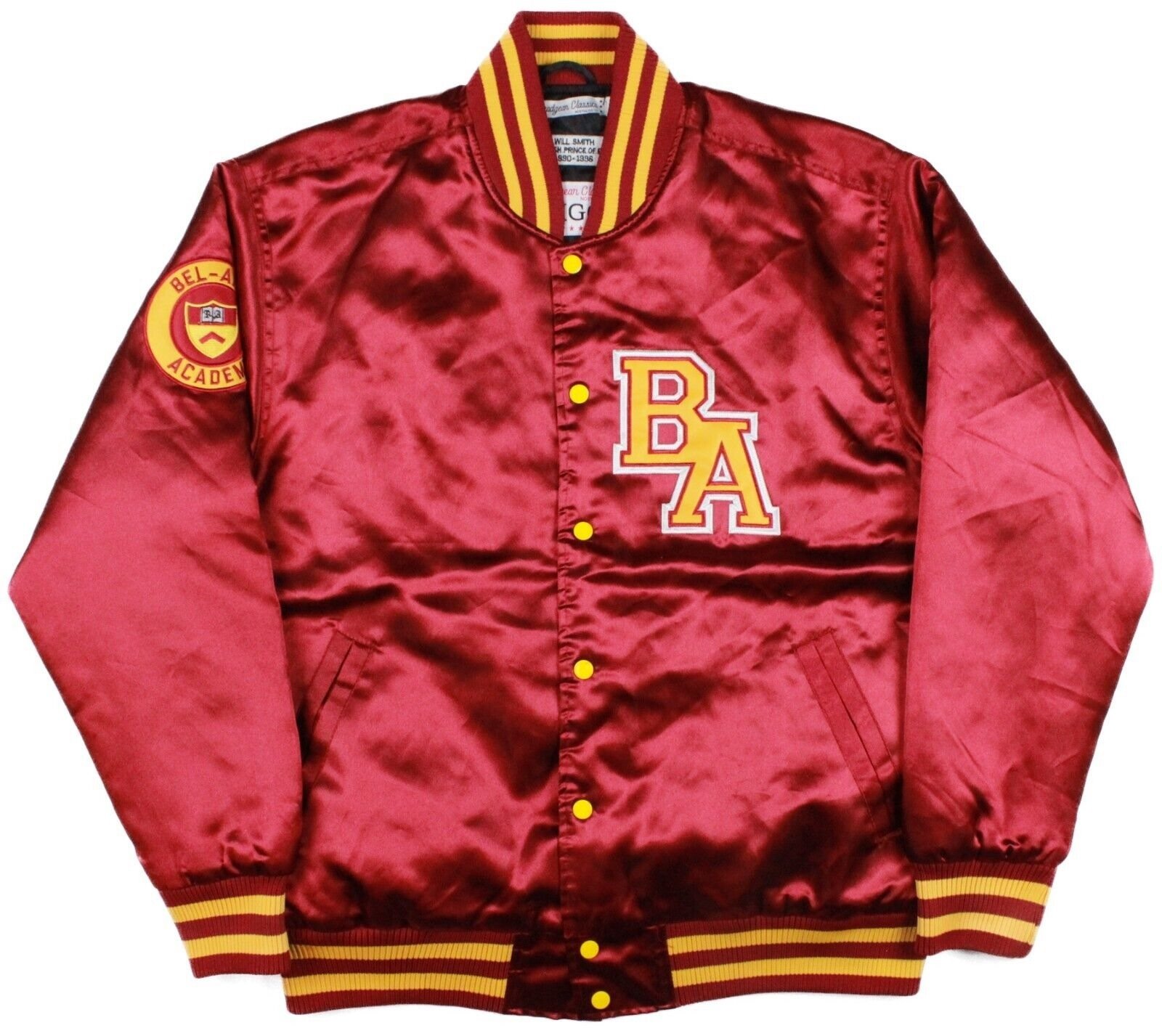 Bel-air Academy Will Smith Headgear Nostalgia Satin Jacket