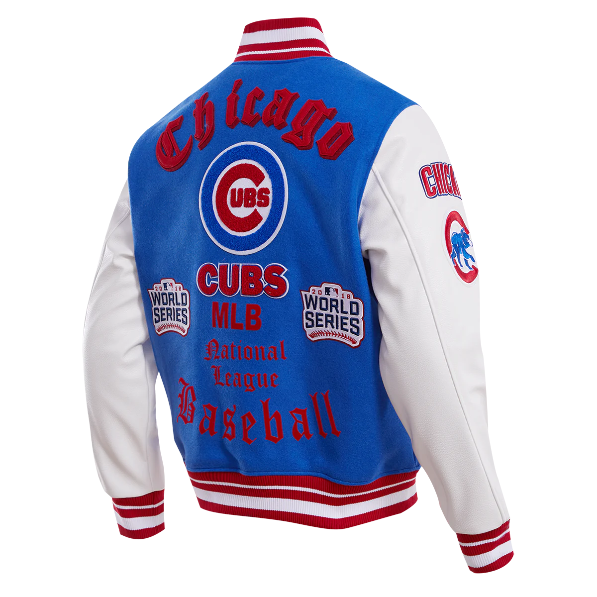 Chicago Cubs Old English Wool Varsity Jacket
