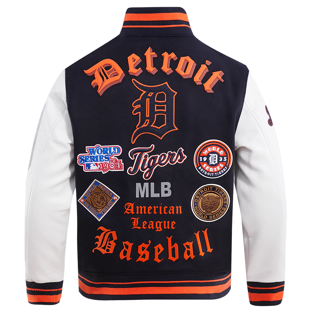 Detroit Tigers Old English Wool Varsity Jacket