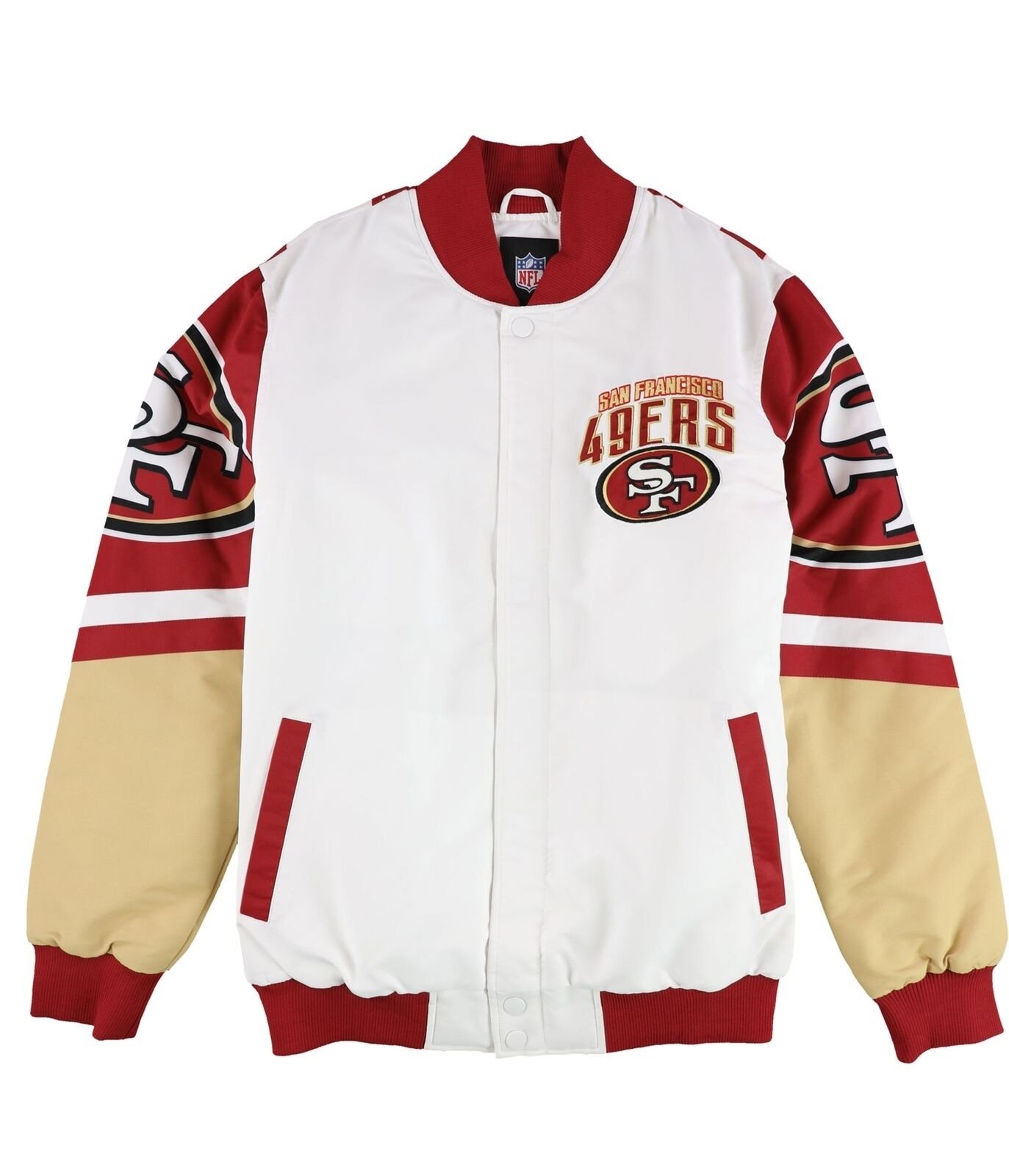 G-iii Sports Mens San Francisco 49ers Printed Varsity Jacket