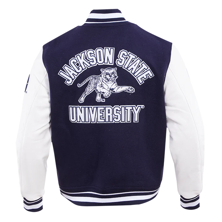 Jackson State University Classic Rib Wool Varsity Jacket