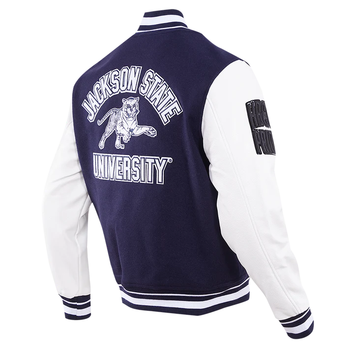 Jackson State University Classic Rib Wool Varsity Jacket