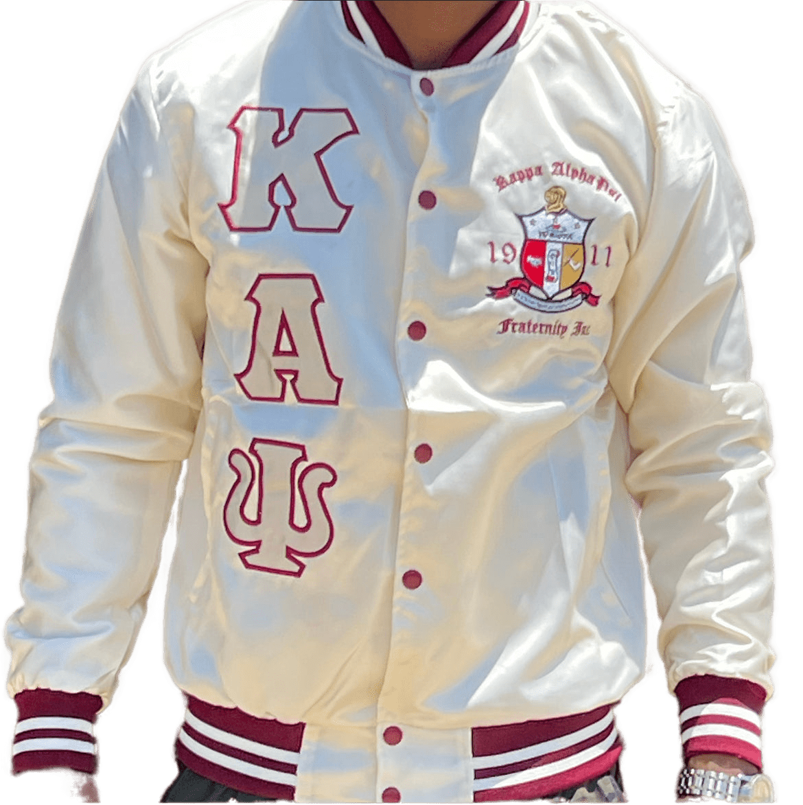 Kappa Alpha Psi Embroidery Baseball Jacket