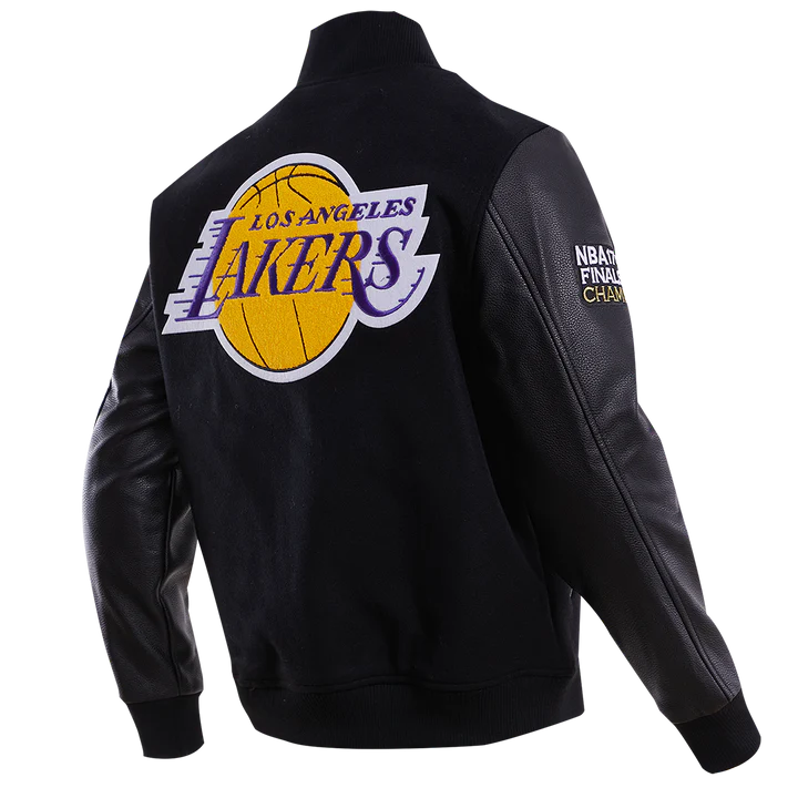Los Angeles Lakers Gradient Logo Wool Varsity Jacket