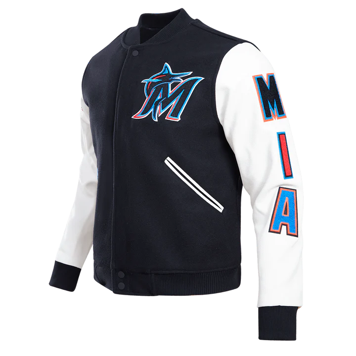 Miami Marlins Classic Wool Varsity Jacket