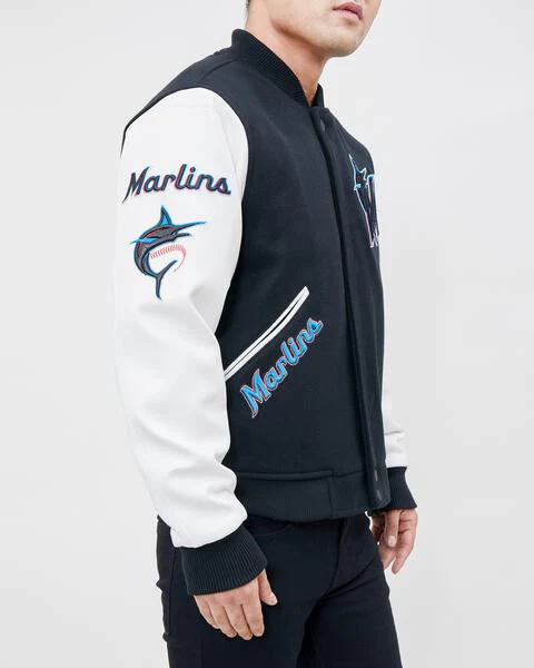 Miami Marlins Classic Wool Varsity Jacket