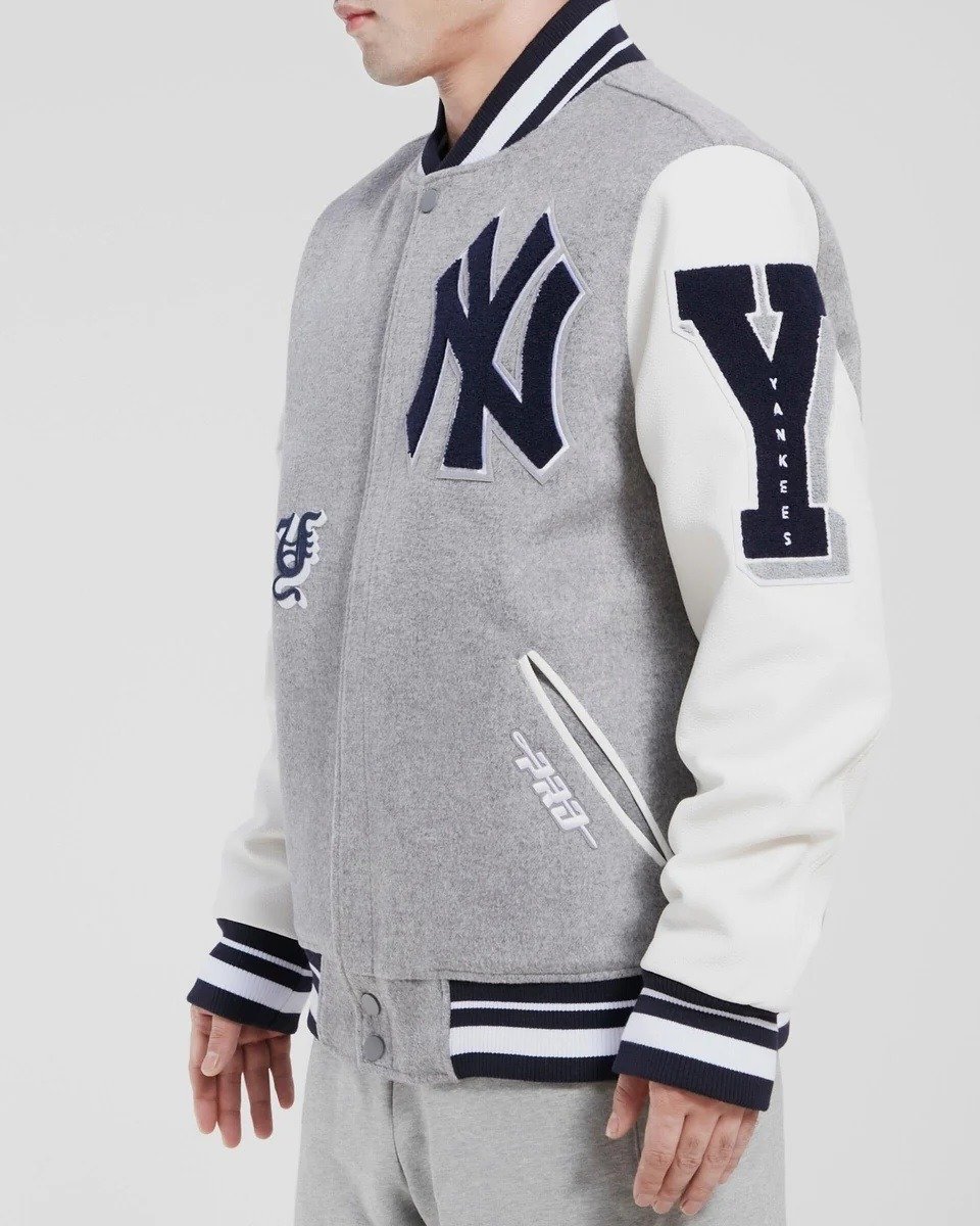 New York Yankees Old English Wool Varsity Jacket