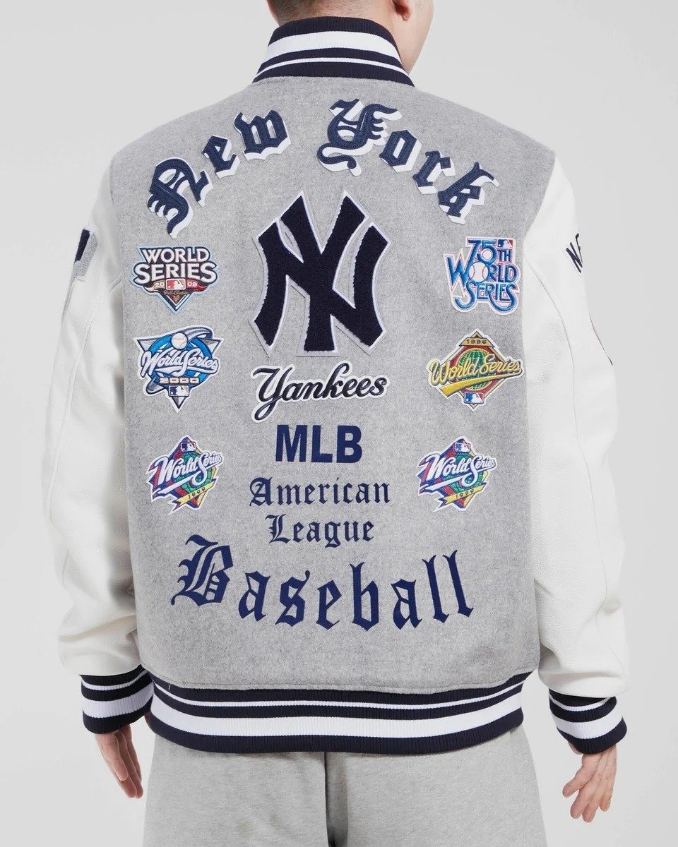New York Yankees Old English Wool Varsity Jacket