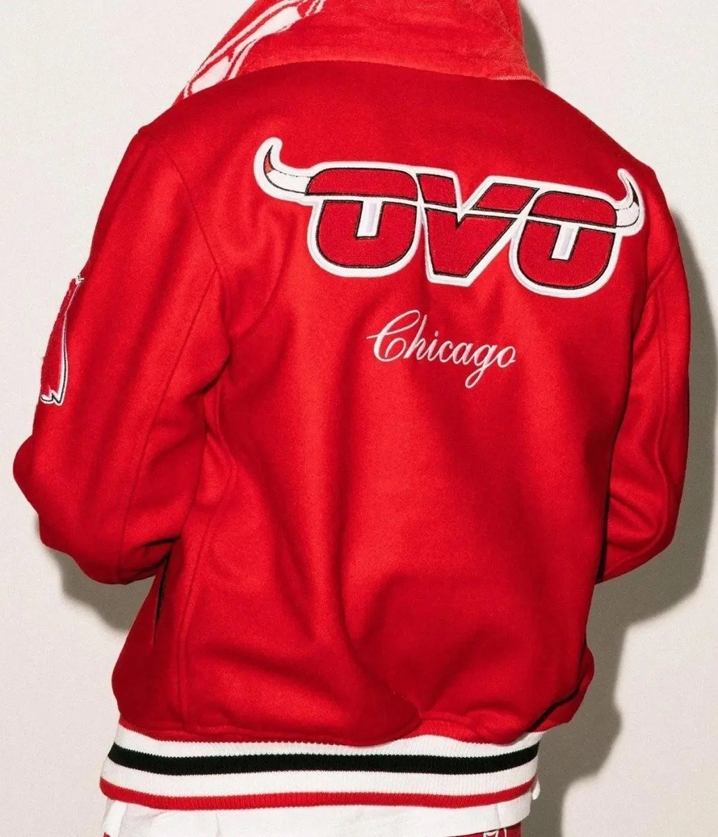 Ovo X Nba Bulls Varsity Jacket
