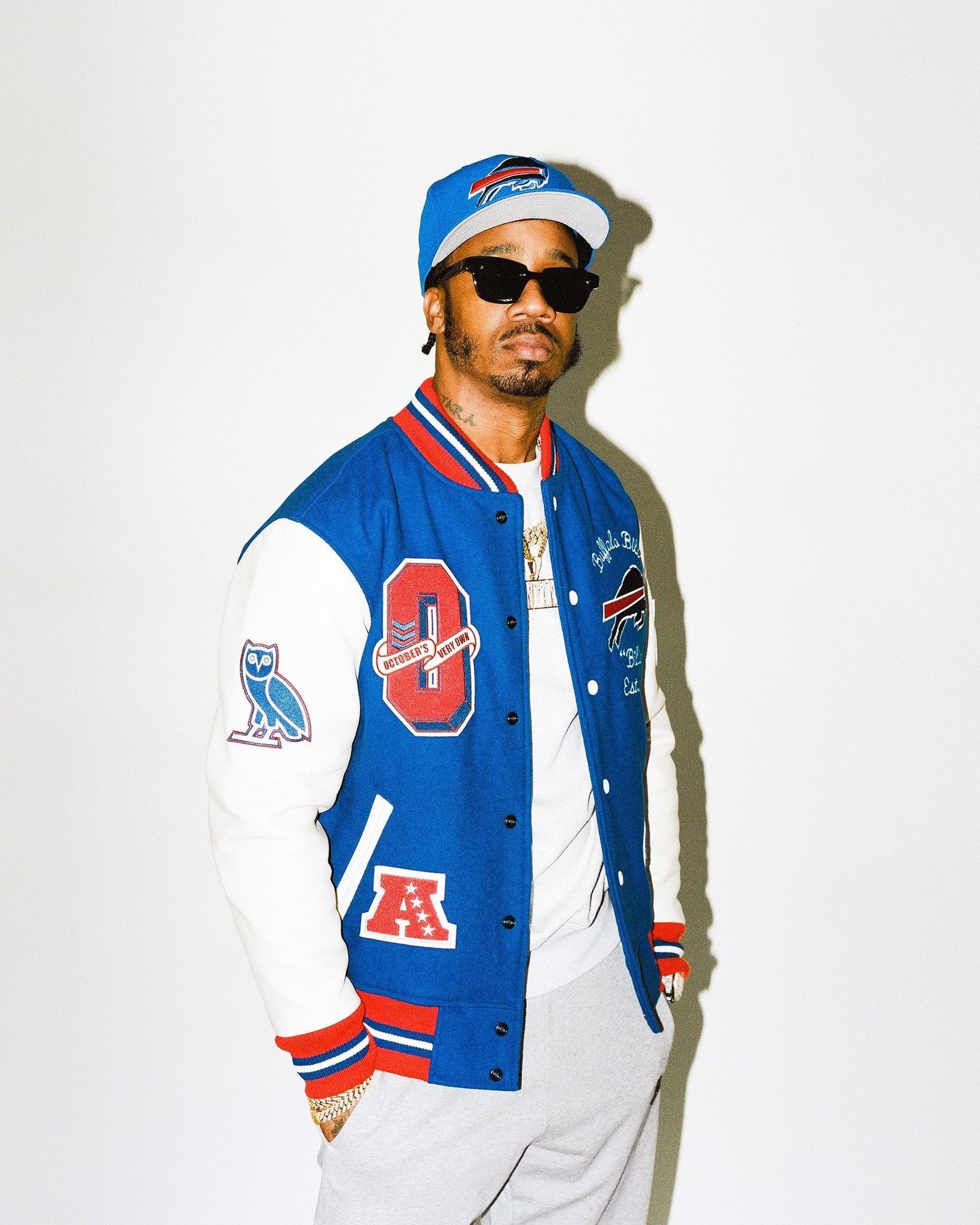 Ovo X Nfl Buffalo Bills Varsity Jacket