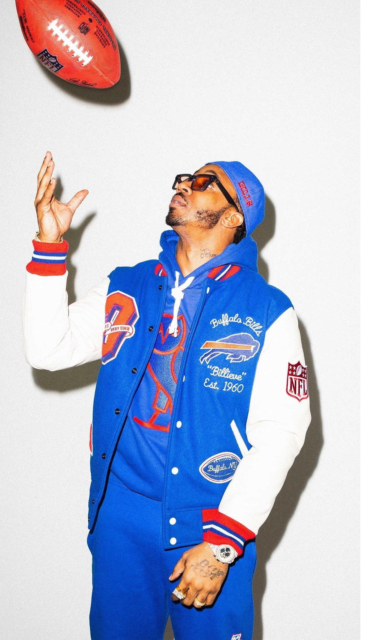 Ovo X Nfl Buffalo Bills Varsity Jacket