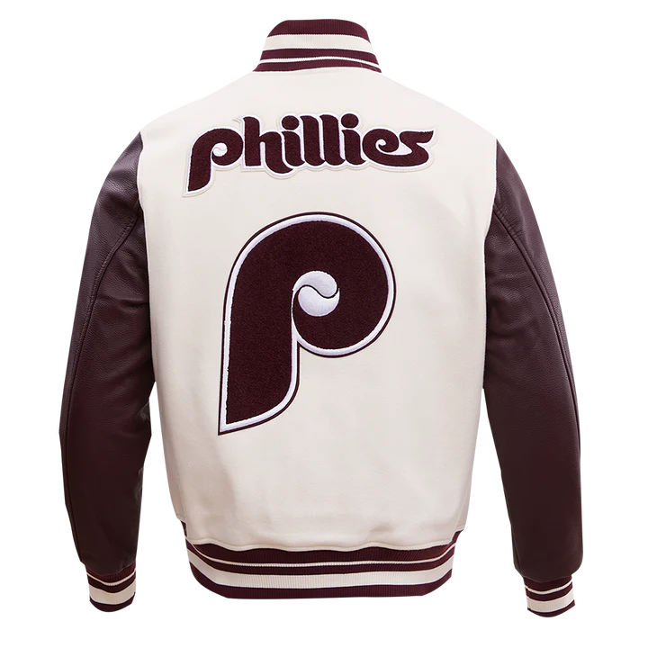 Philadelphia Phillies Retro Classic Rib Wool Varsity Jacket