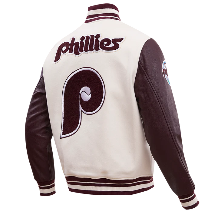 Philadelphia Phillies Retro Classic Rib Wool Varsity Jacket