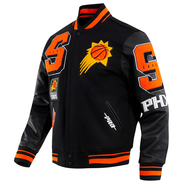 Phoenix Suns Mash Up Logo Wool Varsity Jacket