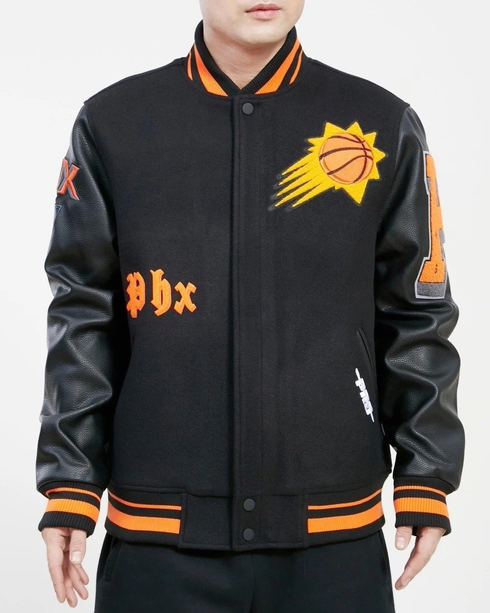 Phoenix Suns Old English Logo Varsity Jacket