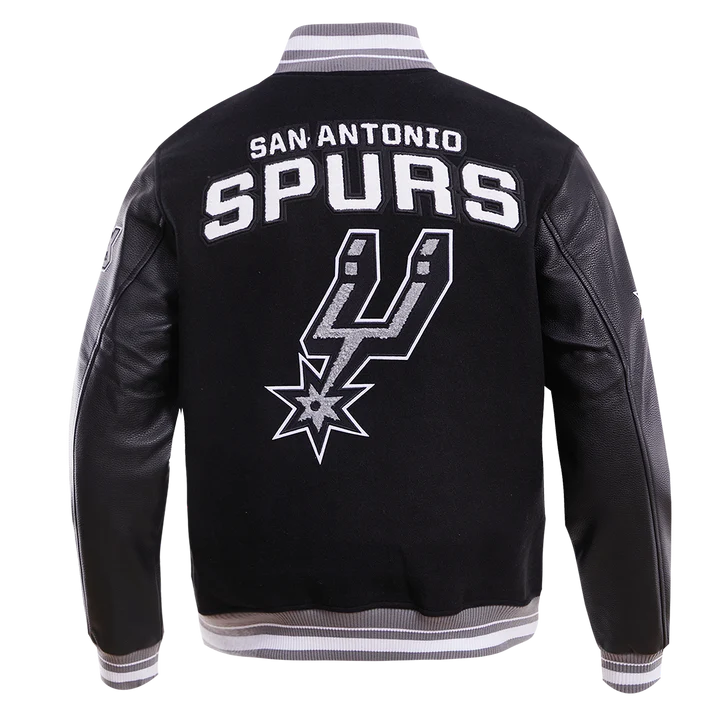 San Antonio Spurs Retro Classic Rib Wool Varsity Jacket