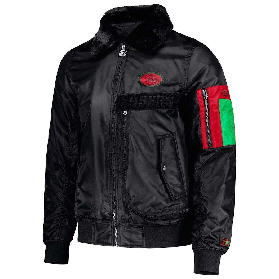 San Francisco 49ers Starter X Ty Mopkins Black Jacket