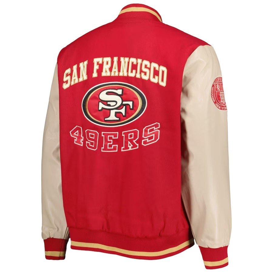 Tommy Hilfiger Scarlet San Francisco 49ers Varsity Jacket