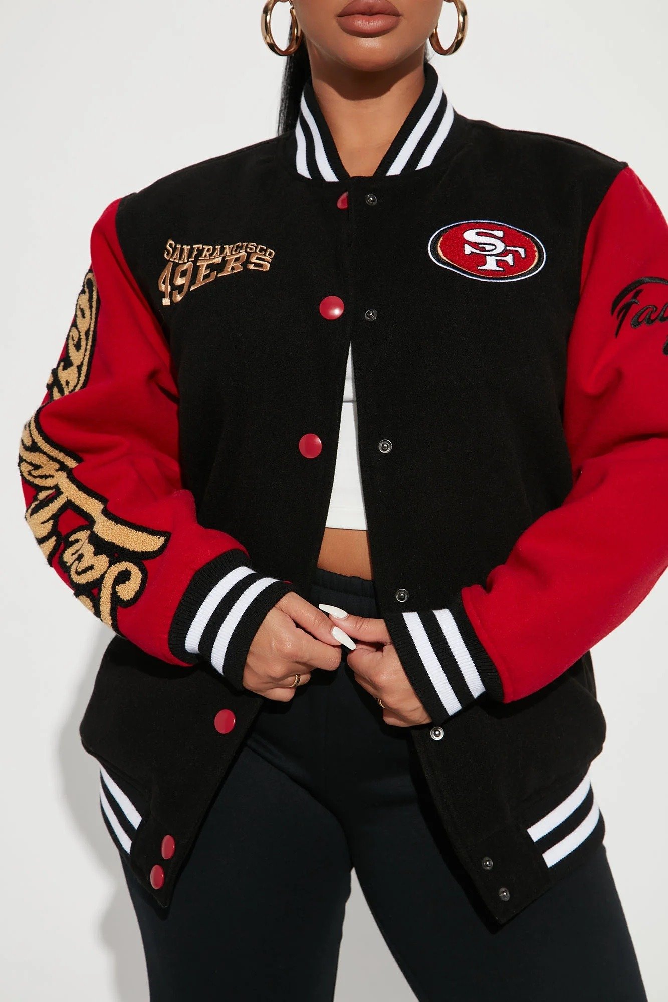 Womens San Francisco 49ers Letterman Jacket