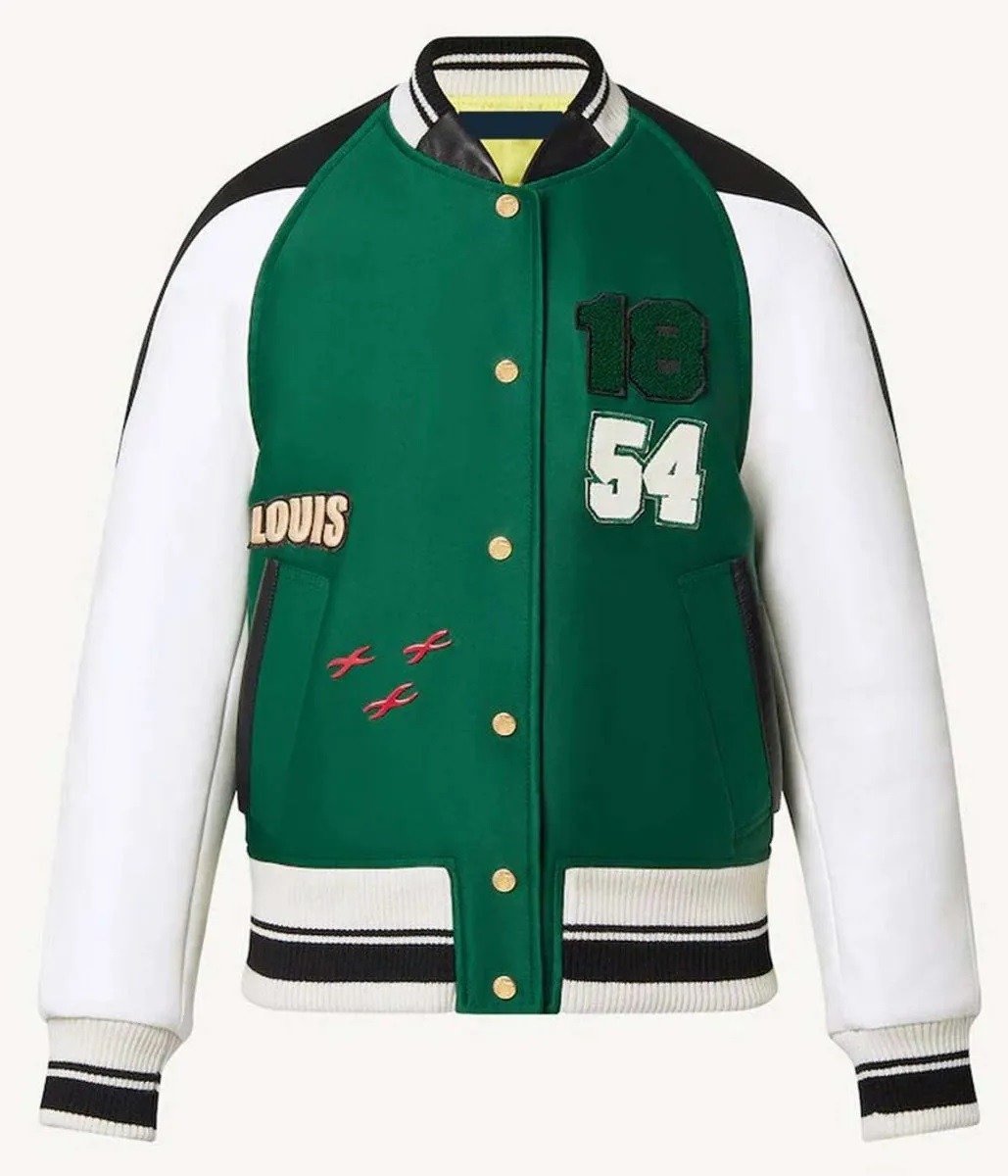 Lv Dawn Staley Letterman Patch Jacket