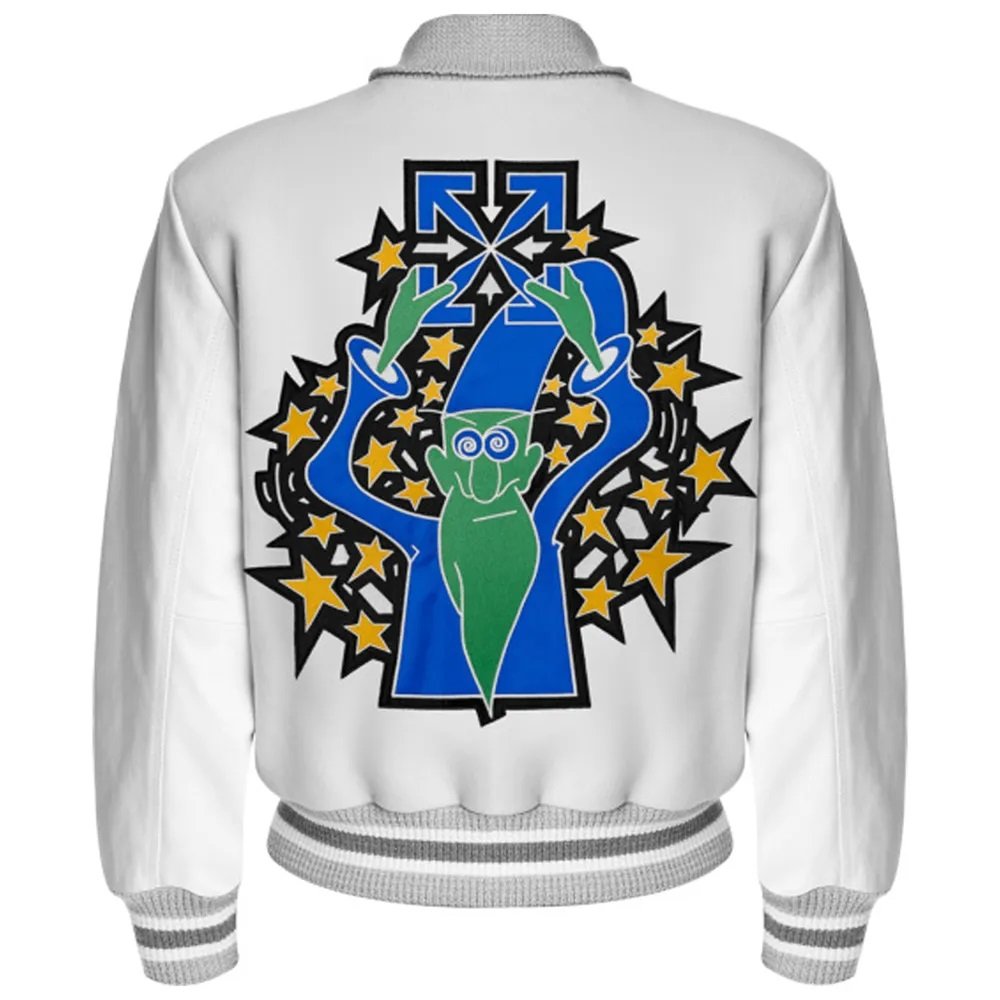 Lil Durk Off-white Varsity Jacket