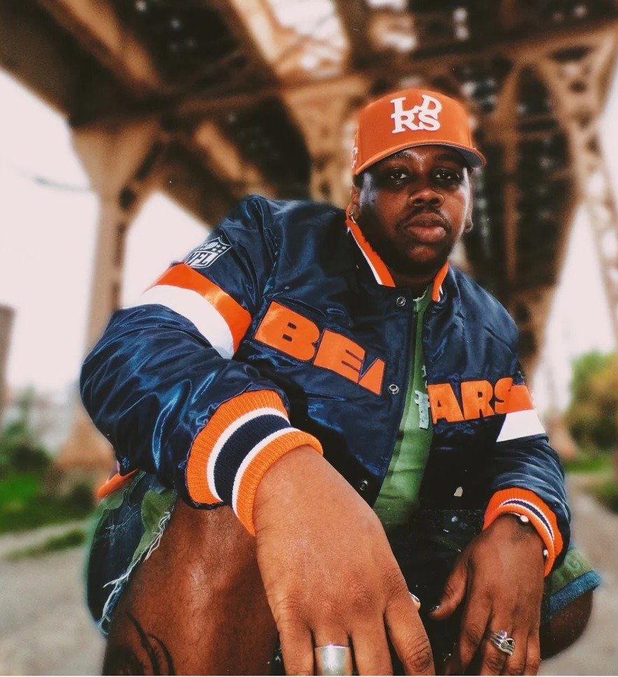 Chicago Bears Gameday Navy Blue Satin Jacket