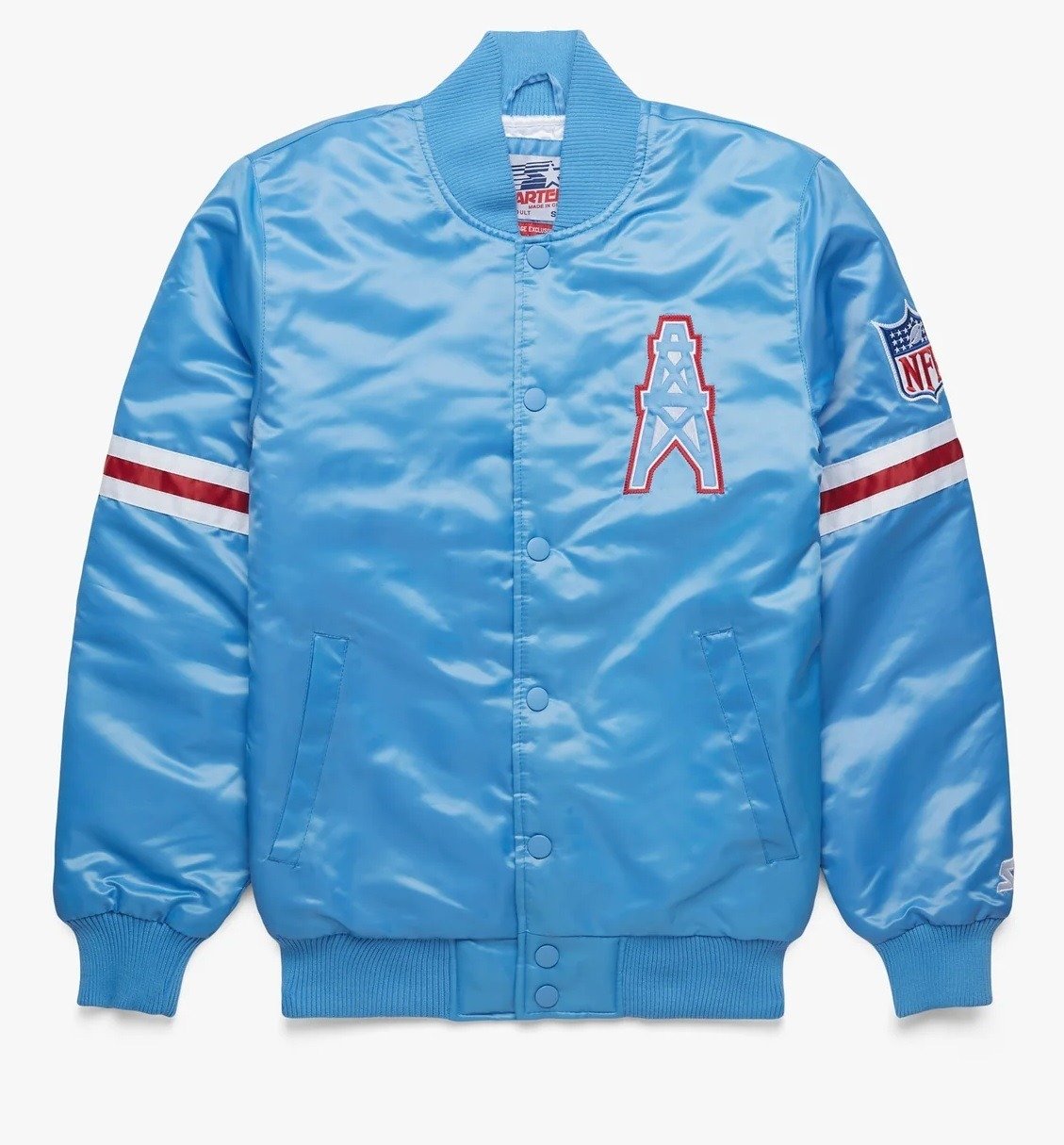 Houston Oilers Satin Varsity Jacket