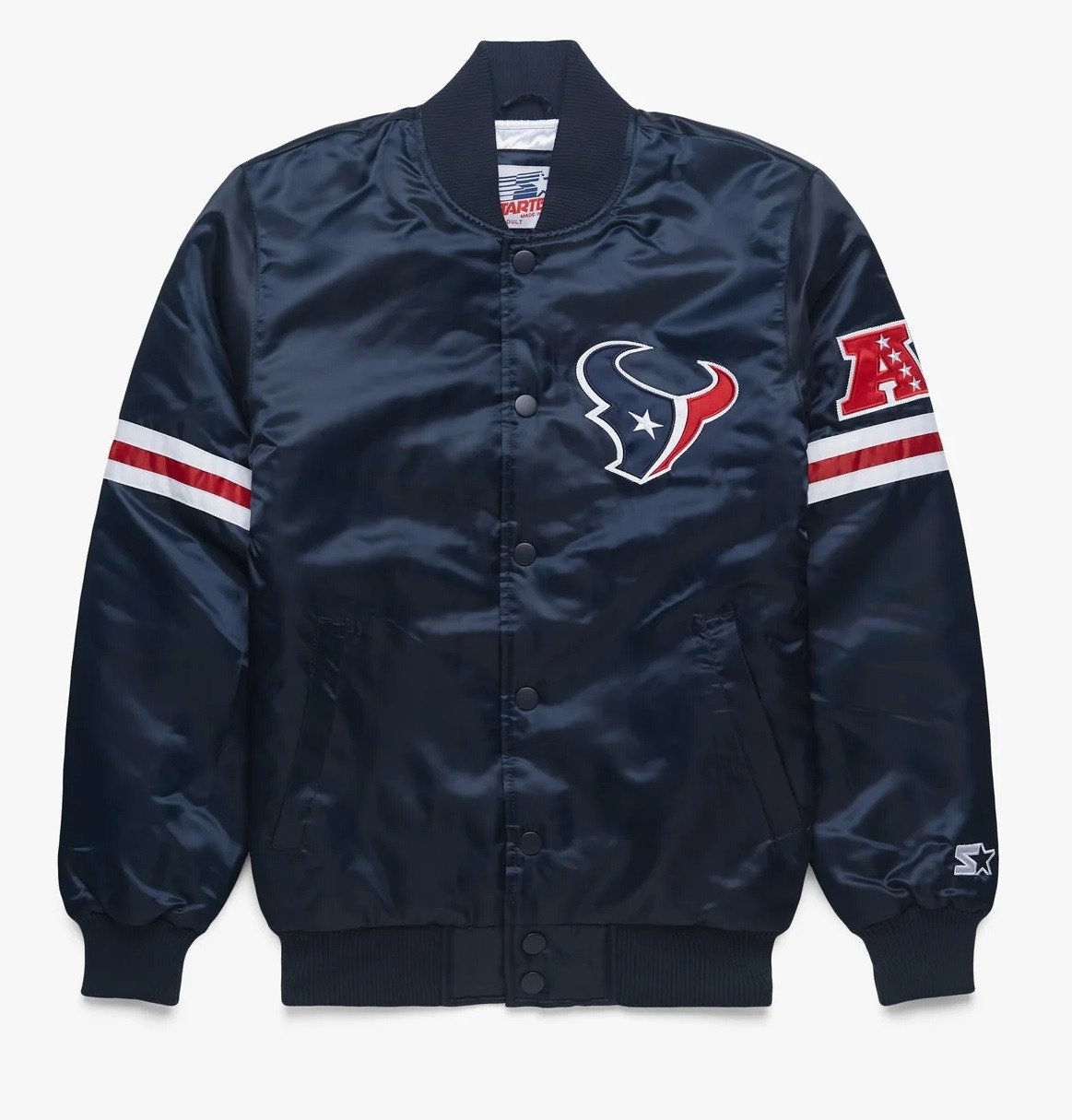 Houston Texans Satin Varsity Jacket