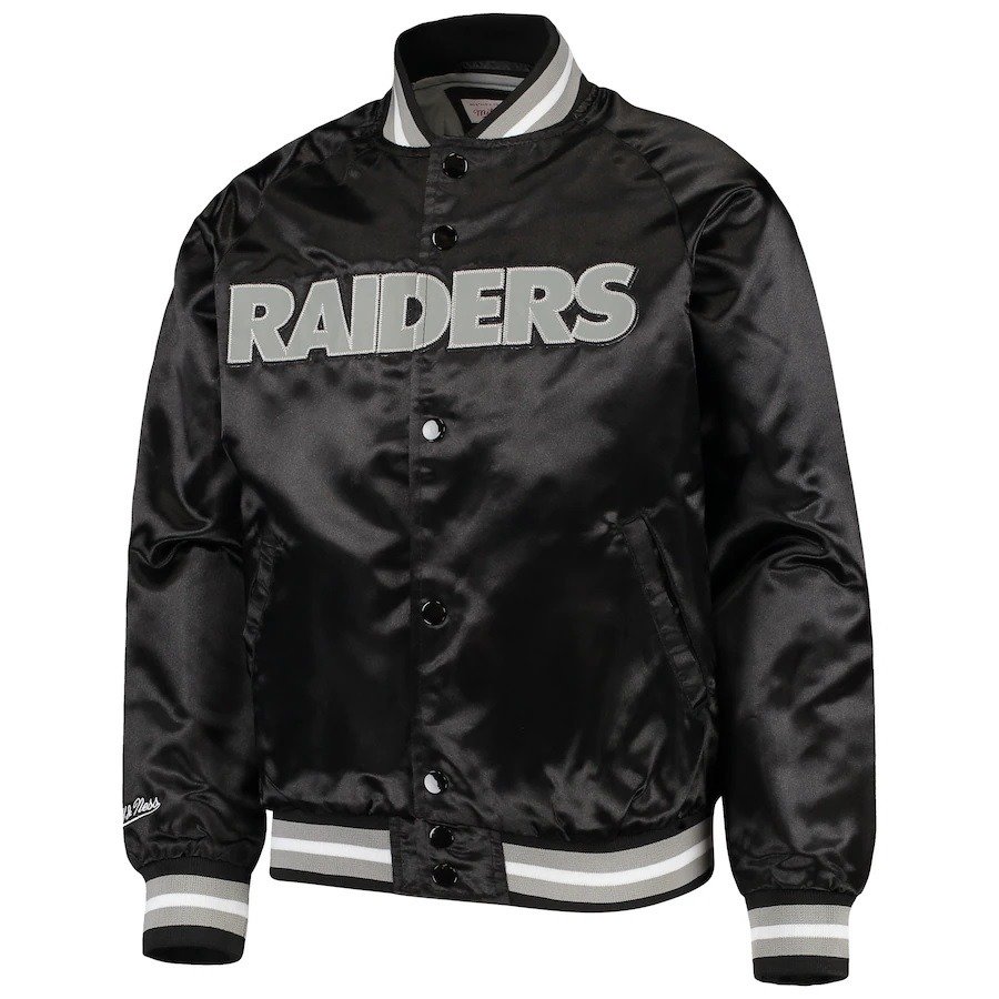 Las Vegas Raiders Bomber Lightweight Black Jacket