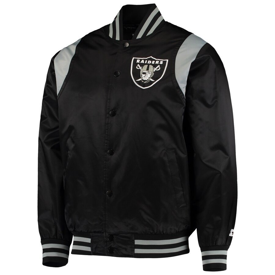 Las Vegas Raiders Prime Time Varsity Satin Jacket