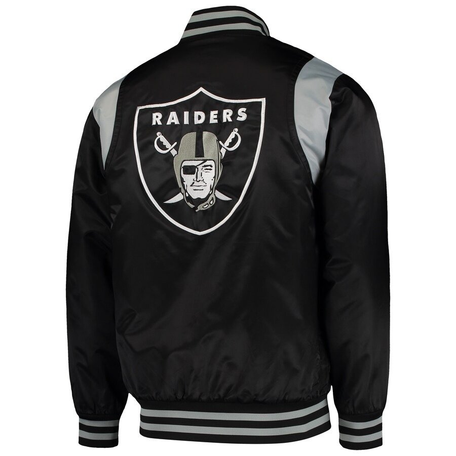 Las Vegas Raiders Prime Time Varsity Satin Jacket