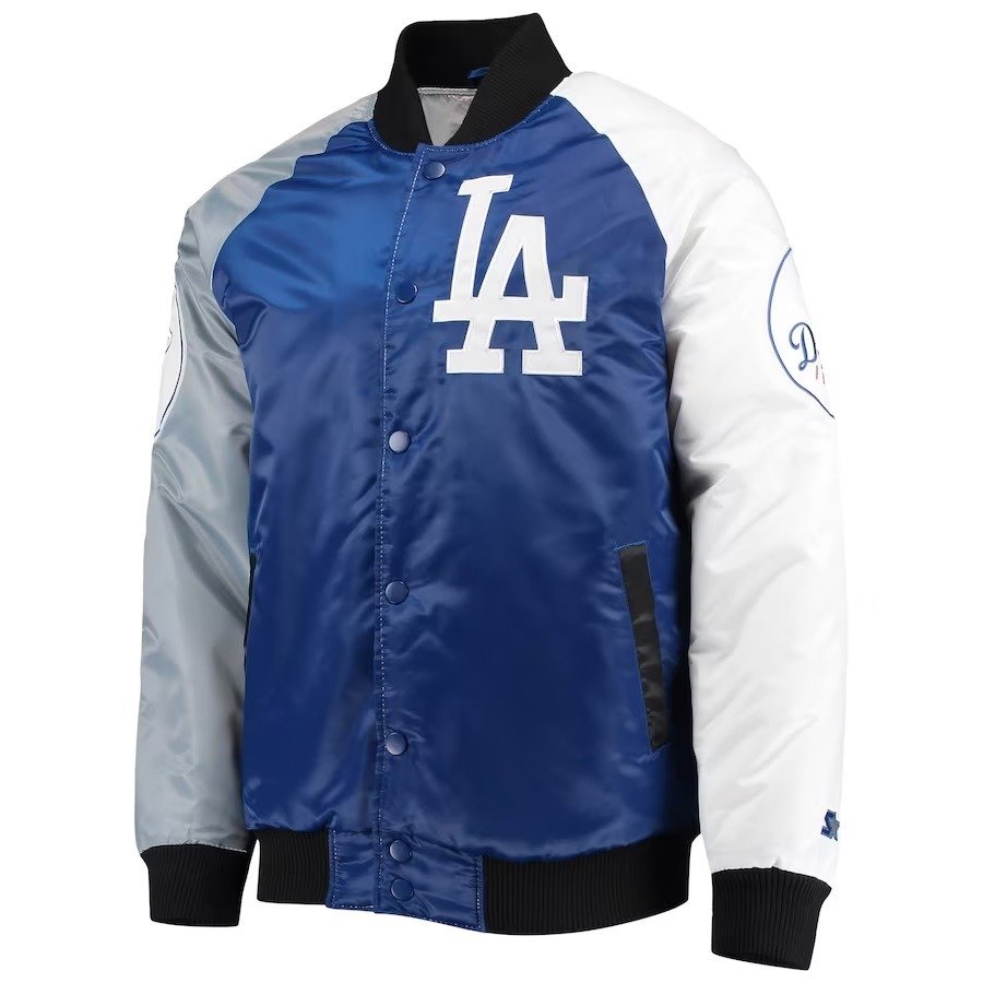 Los Angeles Dodgers Tri-color Satin Varsity Jacket