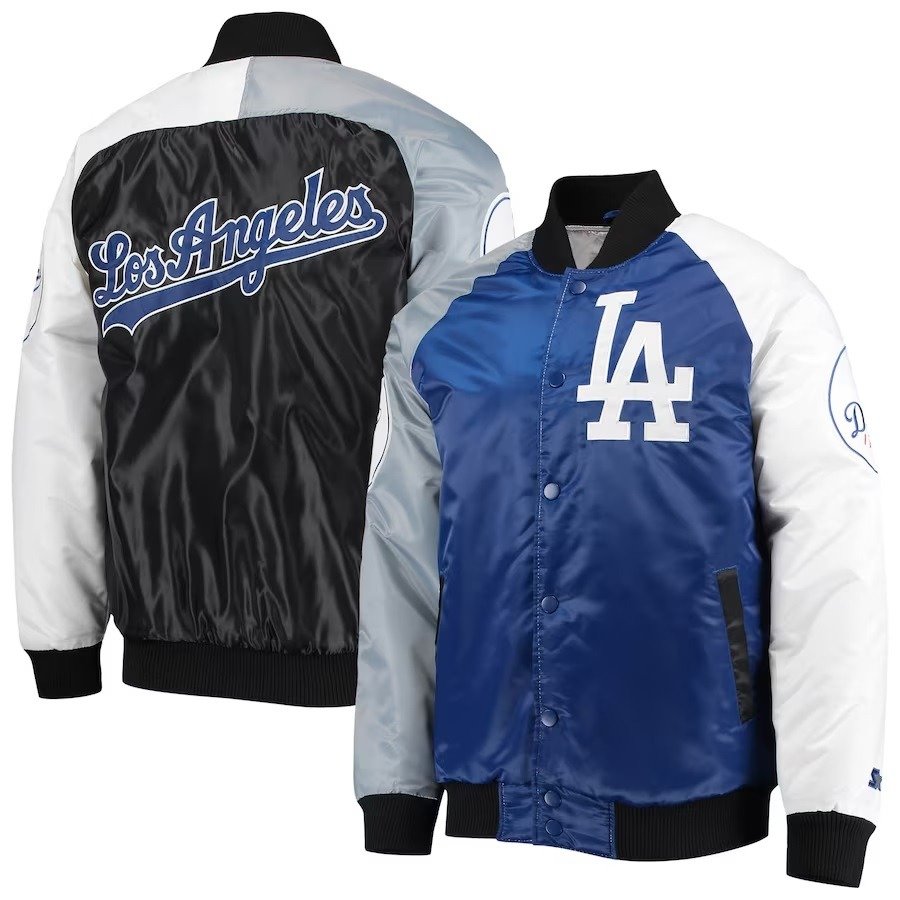 Los Angeles Dodgers Tri-color Satin Varsity Jacket