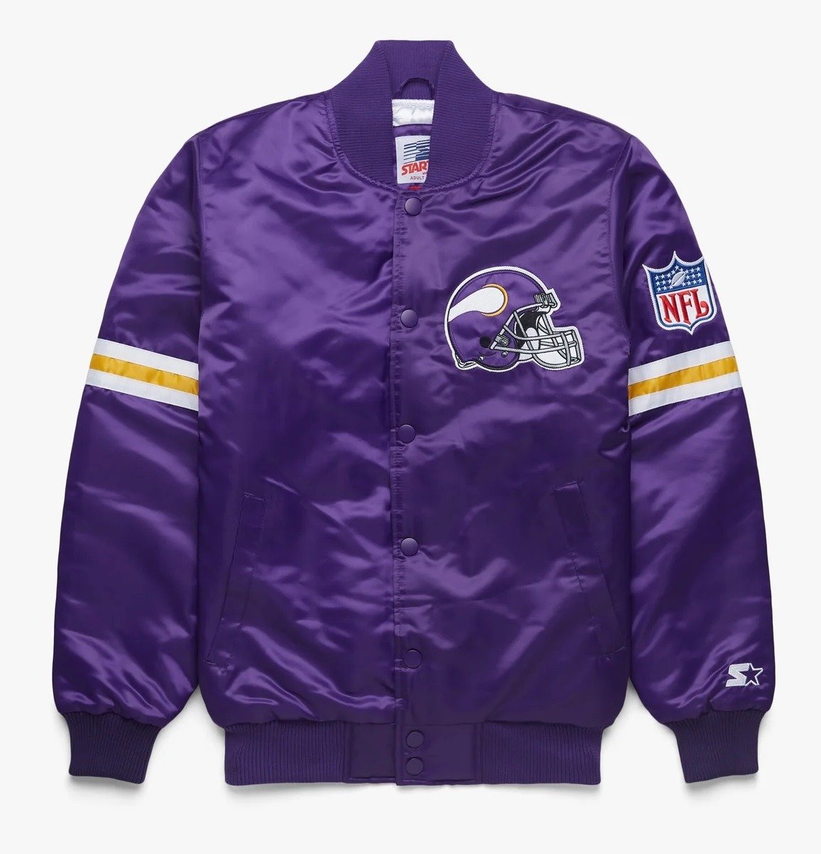 Minnesota Vikings Satin Varsity Jacket