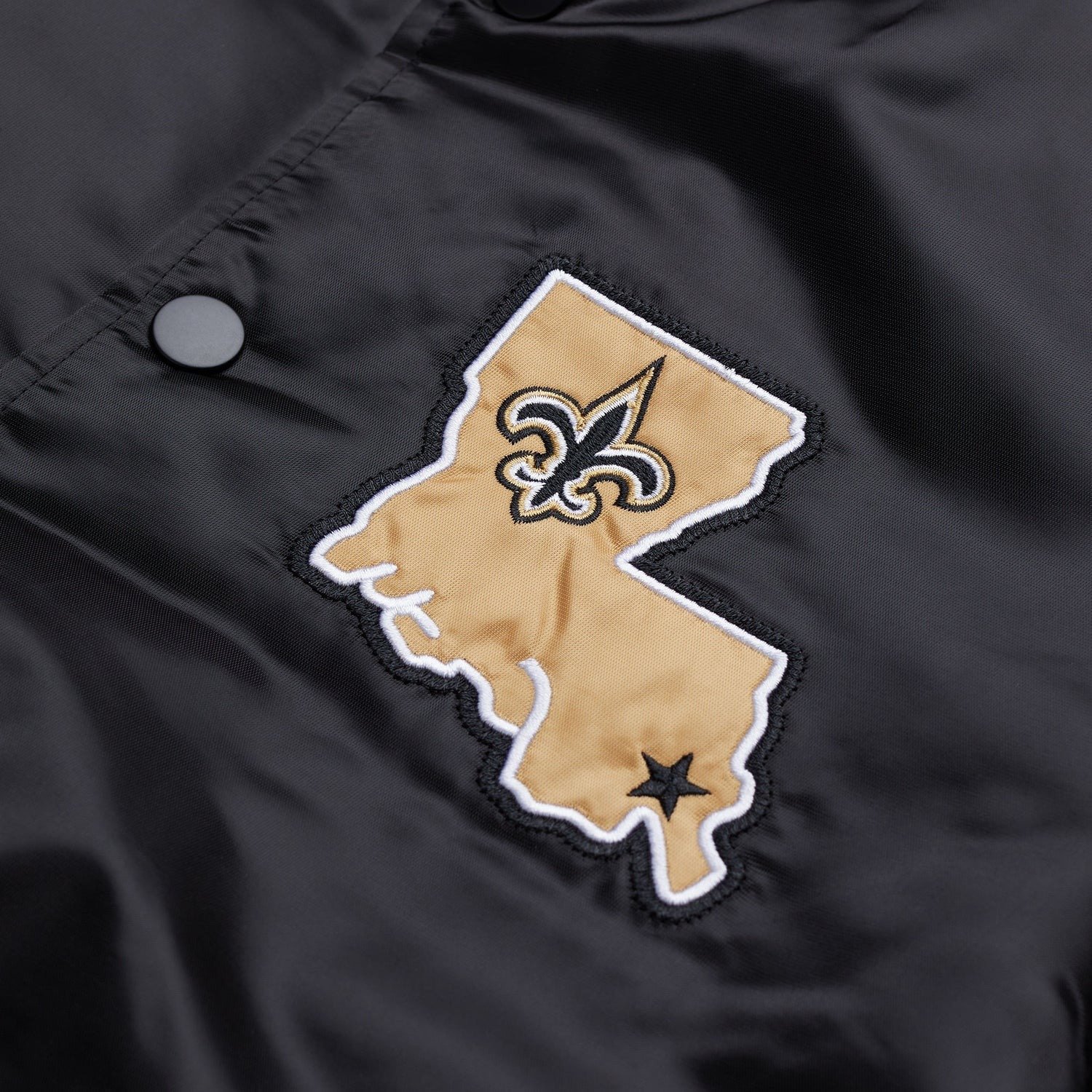 New Orleans Saints Satin Varsity Jacket