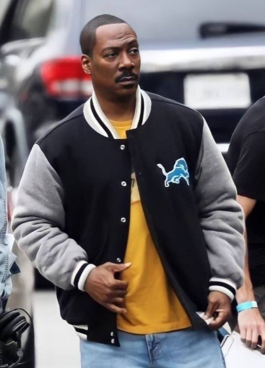 Detroit Lions Eddie Murphy Beverly Hills Cop 4 Varsity Jacket