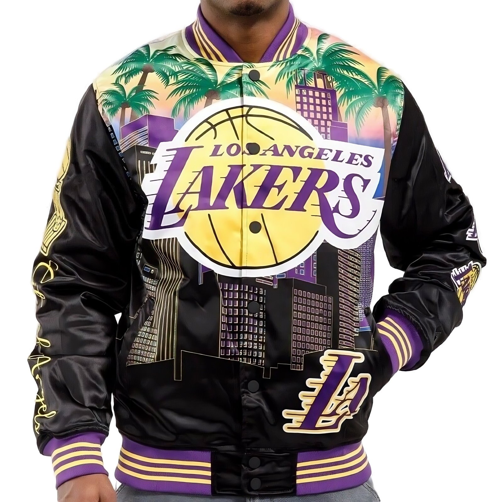 Los Angeles Lakers Championship Satin Jacket