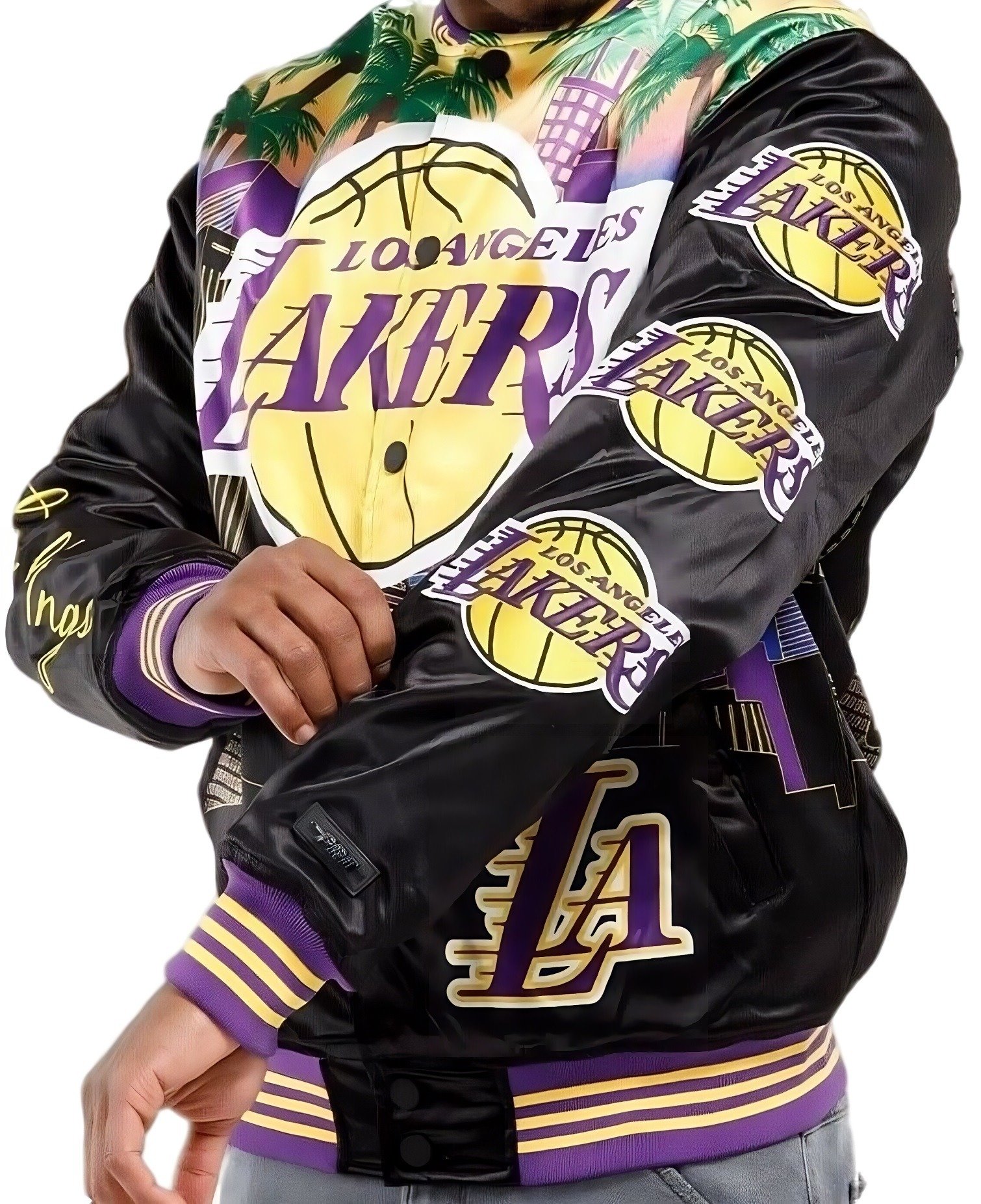 Los Angeles Lakers Championship Satin Jacket