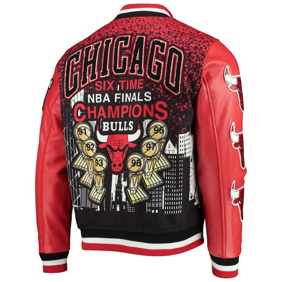 Chicago Bulls Red Championship Jacket