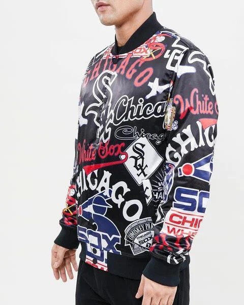 Chicago White Sox Aop Satin Varsity Jacket