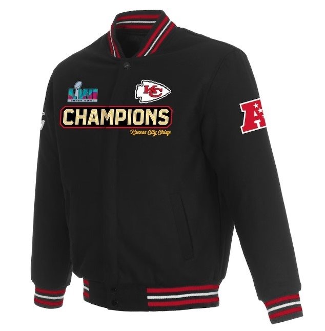 Kansas City Chiefs Black Super Bowl LVII Champions Jacket