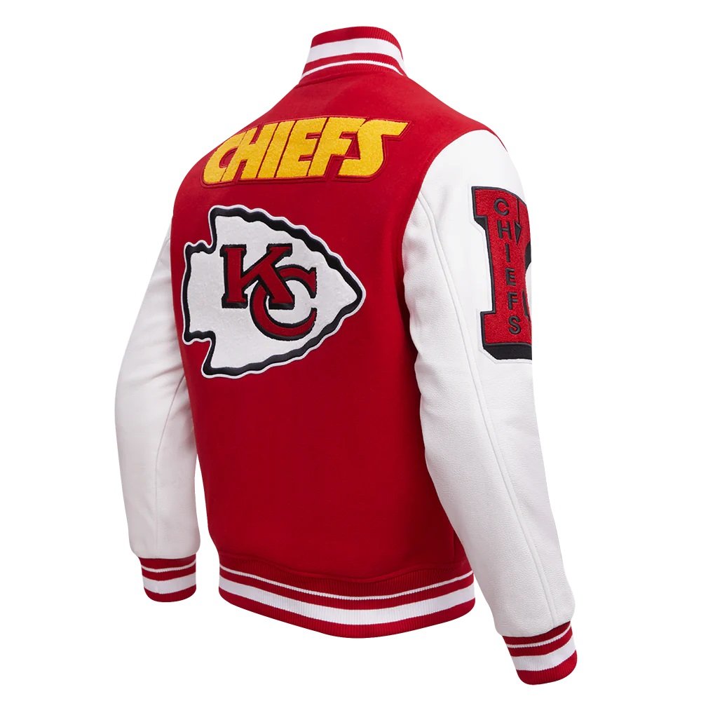 Kansas City Chiefs Mashup Rib Wool Varsity Jacket