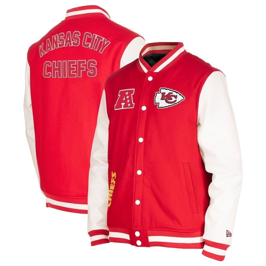 Kansas City Chiefs New Era Red Third Down Varsity Jacket