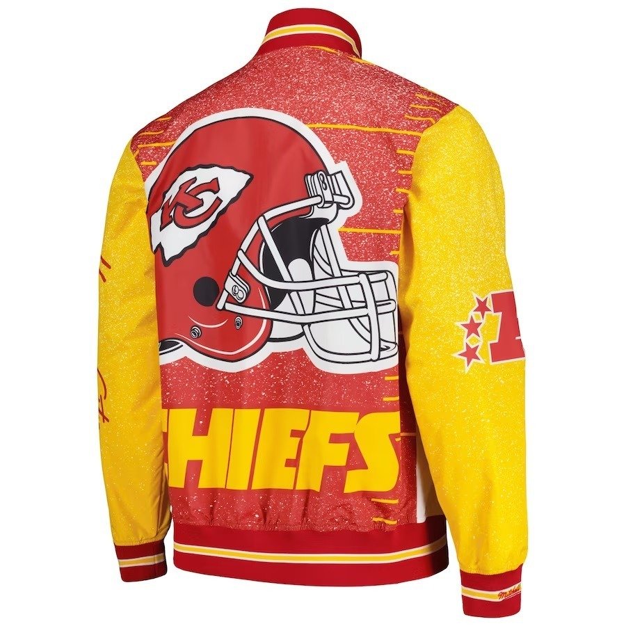 Kansas City Chiefs White Team Burst Warm-Up Jacket