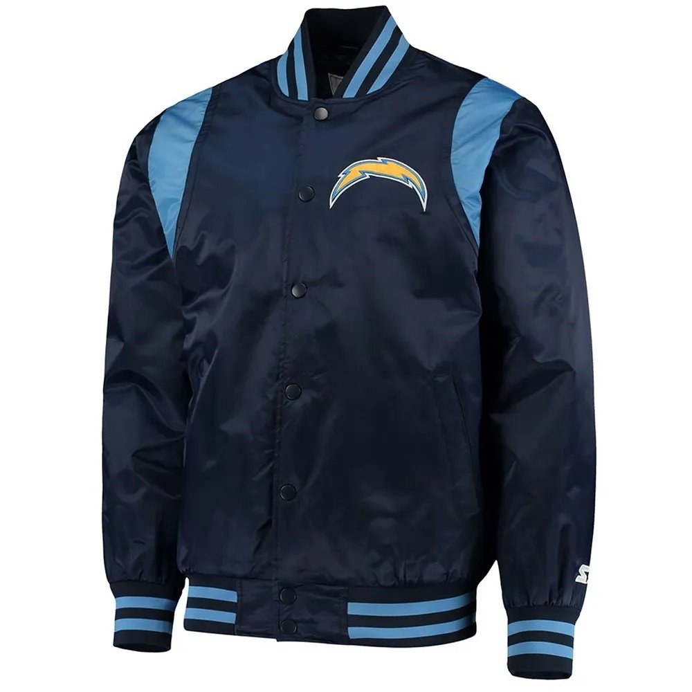 LA Chargers The Prime Blue Satin Jacket